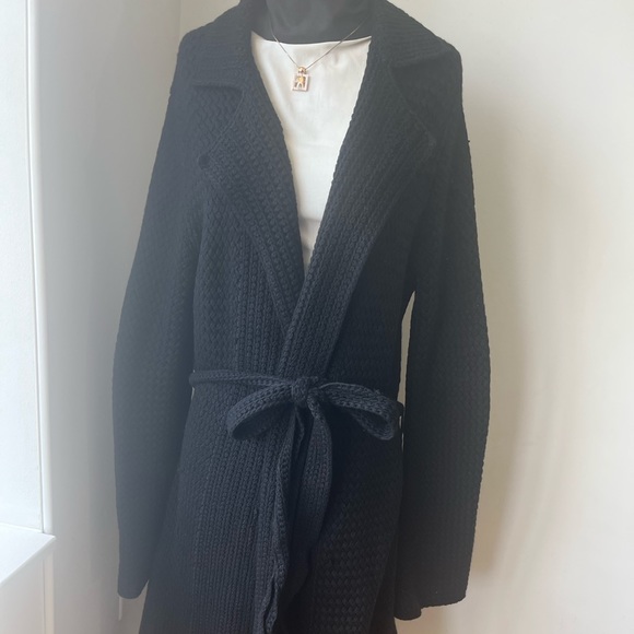 Ralph Lauren Purple label Brand Long Black Cardigan